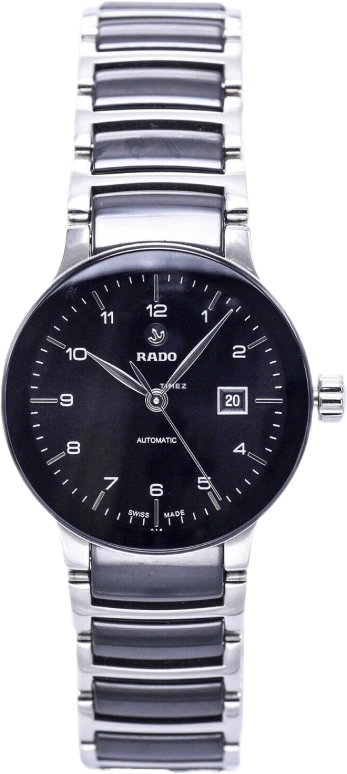 Rado,Centrix 28mm,28mm,Stainless Steel,Black,Automatic,Day,38hours,R30942162
