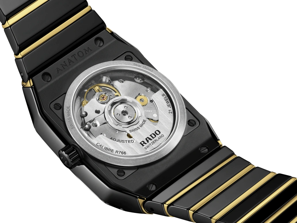 Rado,Anatom 32.50mm,32.50mm,Ceramic,Black,Automatic,Day,72hours,R10200152