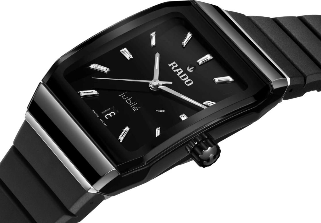 Rado,Anatom 32.50mm,32.50mm,Ceramic,Stainless Steel,Black,Automatic,Day,72hours,R10201739