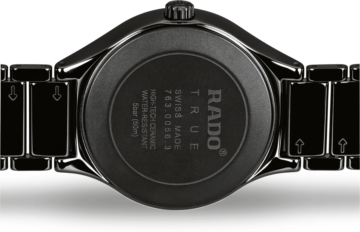Rado,True Round 40mm,40mm,Ceramic,Black,Automatic,Day,80hours,R27056732