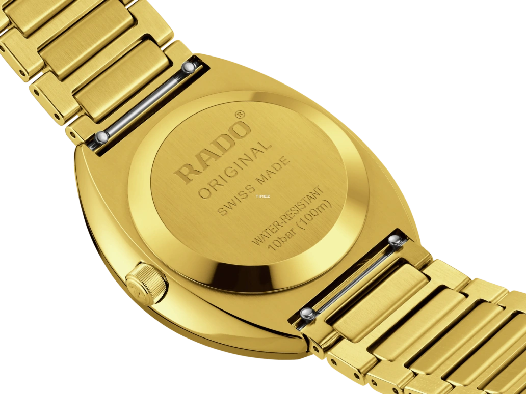 Rado,DiaStar Original 38mm,38mm,Stainless Steel,Gold,Automatic,Date,Day,R12161633