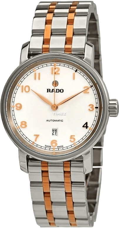 Rado,DiaMaster 33mm,33mm,Stainless Steel,White,Automatic,Day,38hours,R14050133