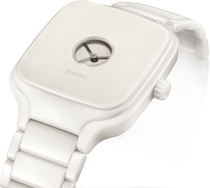 Rado,True Square 38mm,38mm,Ceramic,White,Automatic,80hours,In-house Caliber,R27076012
