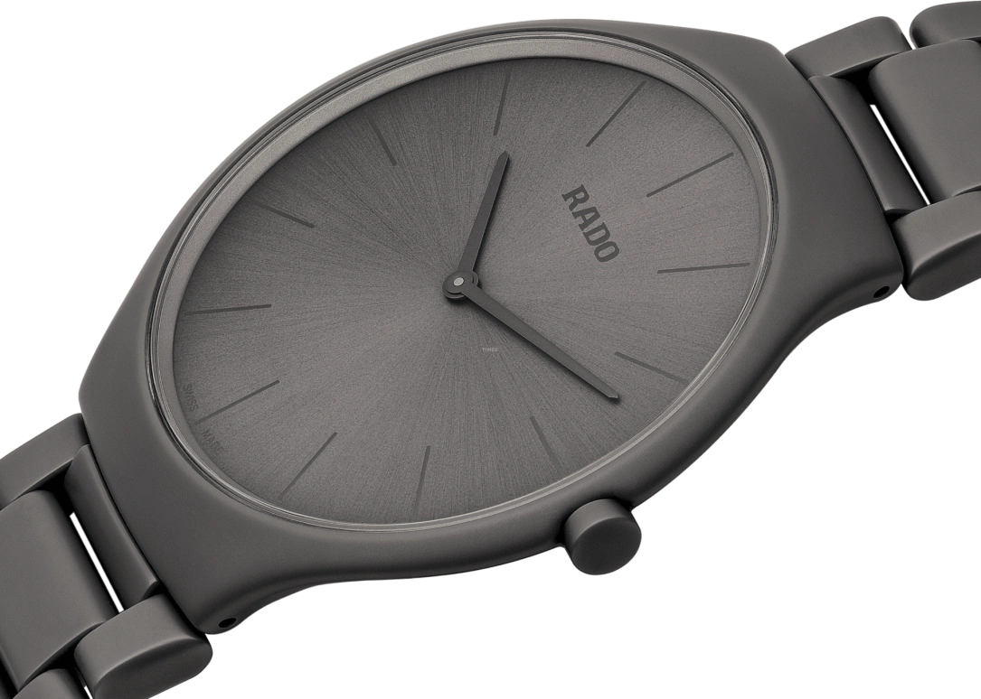 Rado,True Thinline 39mm,39mm,Ceramic,Sapphire,Crystal Glass,Closed,R27091612