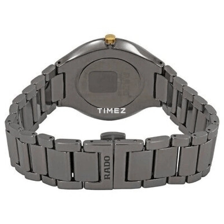 Rado,True Thinline 39mm,39mm,Ceramic,Silver,Gold,Quartz,Round,Silver,R27955112
