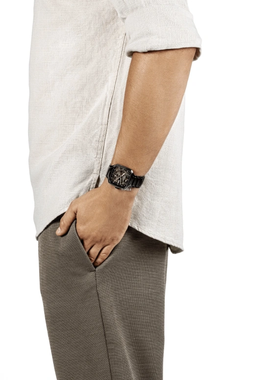 Rado,True Square 38mm,38mm,Titanium,Ceramic,Black,Yellow,Automatic,In-house Caliber,Sapphire,Crystal Glass,R27086712