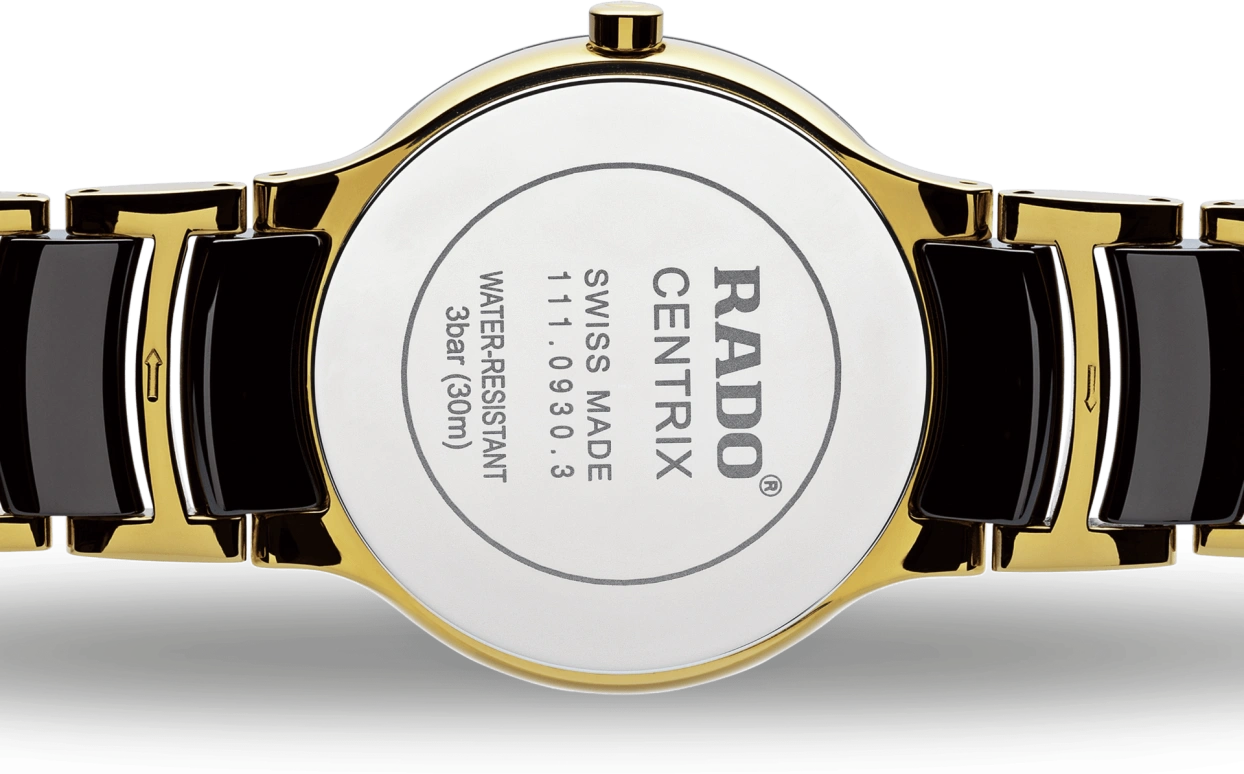 Rado,Centrix 28mm,28mm,Stainless Steel,Black,Quartz,Day,In-house Caliber,R30528762
