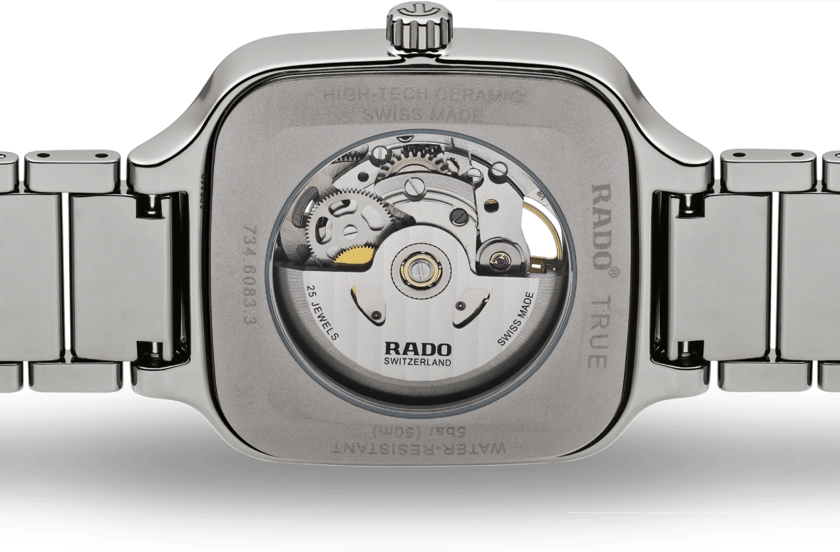 Rado,True Square 38x44.20mm,38x44.20mm,Ceramic,Blue,Automatic,80hours,In-house Caliber,R27083202