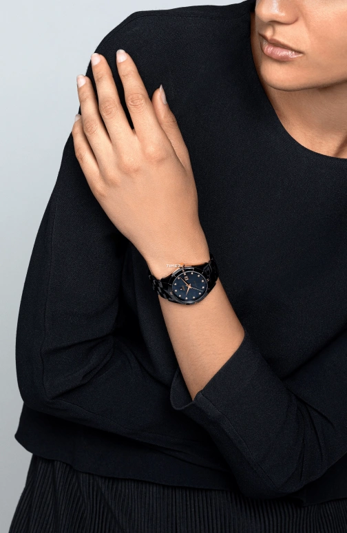 Rado,HyperChrome 36mm,36mm,Ceramic,Black,Automatic,Day,In-house Caliber,R32044902