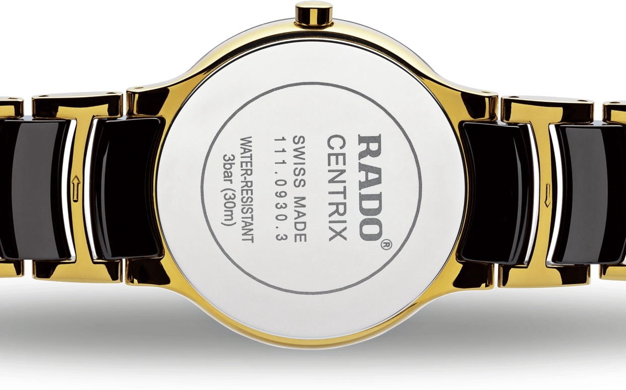 Rado,Centrix 28mm,28mm,Stainless Steel,Black,Quartz,Day,In-house Caliber,R30930712