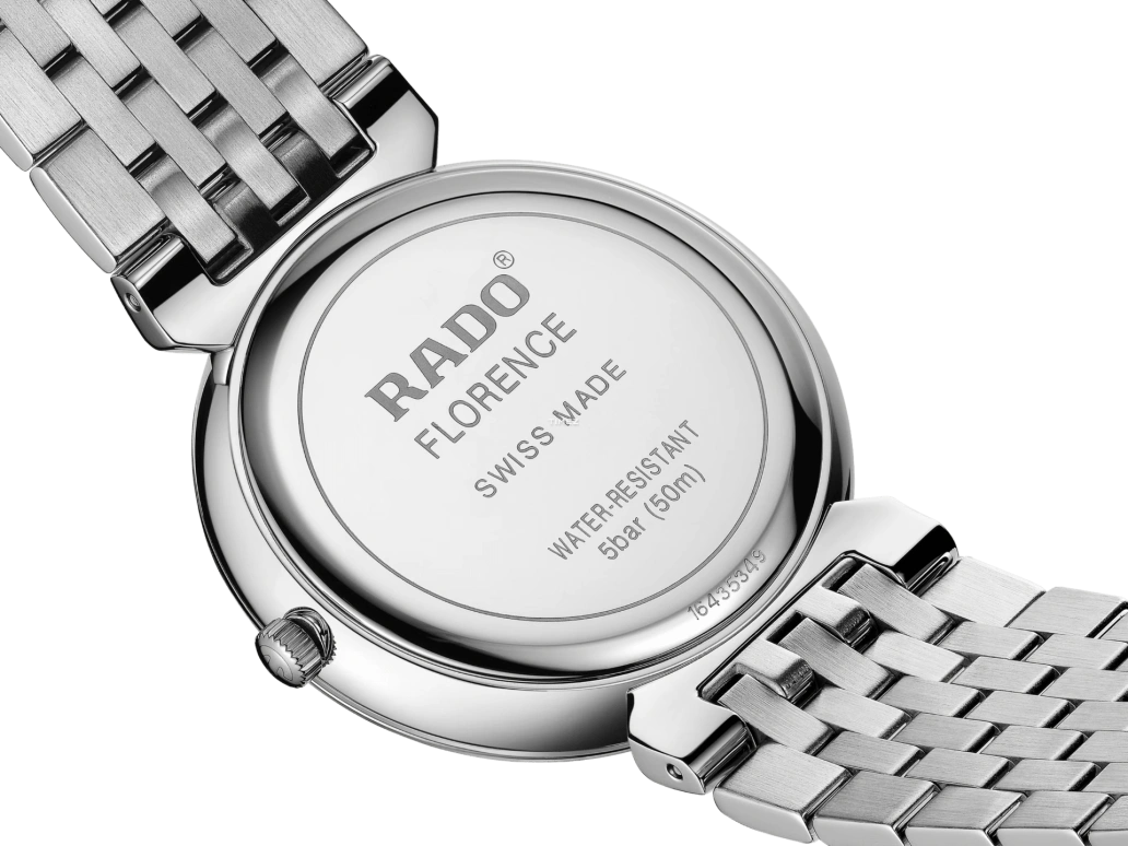 Rado,Florence 38mm,38mm,Stainless Steel,Black,Quartz,Day,In-house Caliber,R48912163