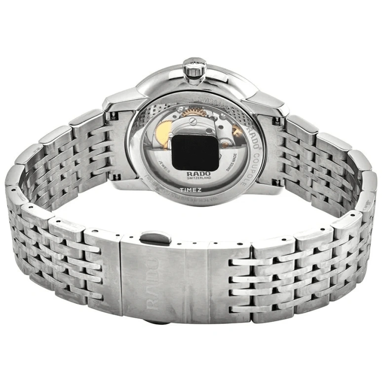 Rado,Coupole 37.70mm,37.70mm,Stainless Steel,Black,Automatic,Day,In-house Caliber,R22860154