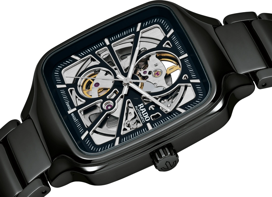 Rado,True Square 38x44.20mm,38x44.20mm,Ceramic,Skeleton,Automatic,80hours,In-house Caliber,R27086152