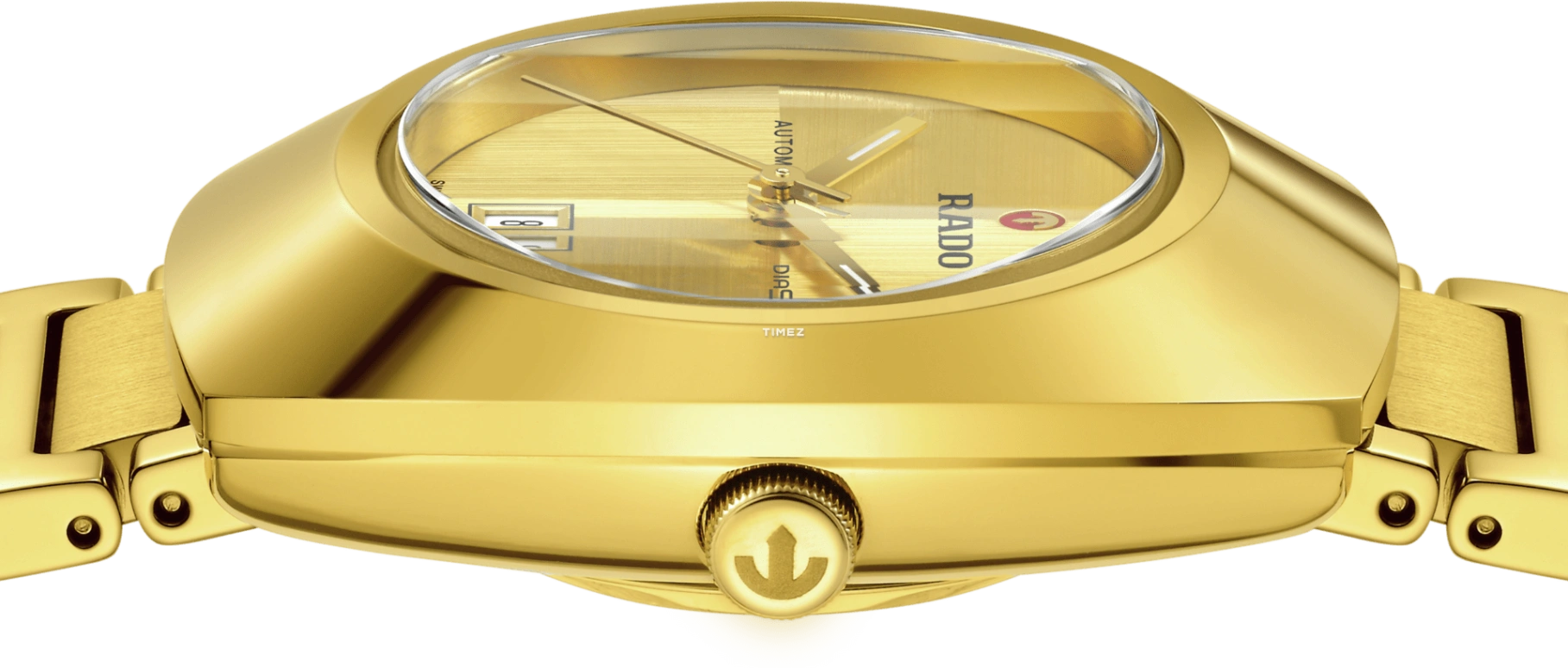 Rado,DiaStar Original 30mm,30mm,Stainless Steel,Gold,Automatic,Day,48hours,R12171253