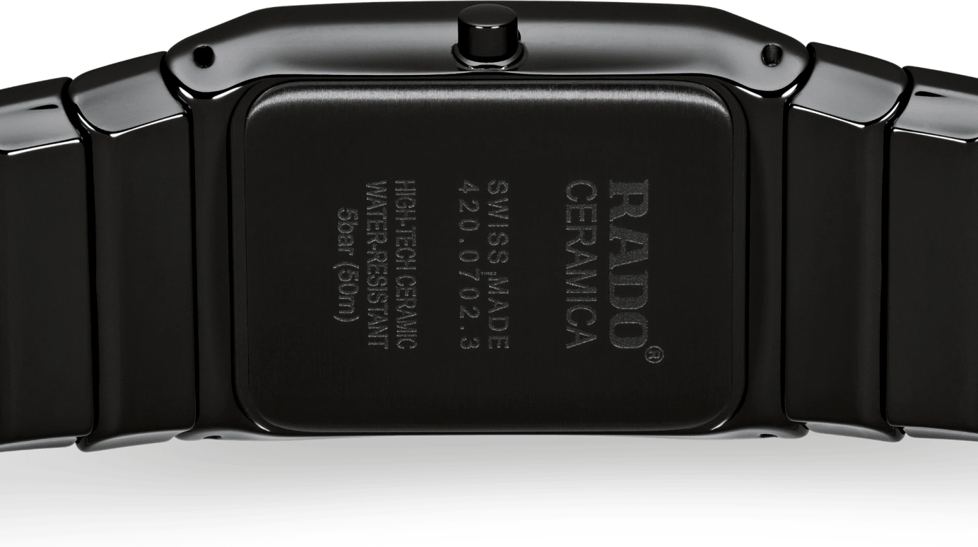 Rado,Ceramica 22.90x31.70mm,22.90x31.70mm,Ceramic,Black,Quartz,In-house Caliber,Sapphire,Crystal Glass,R21702722