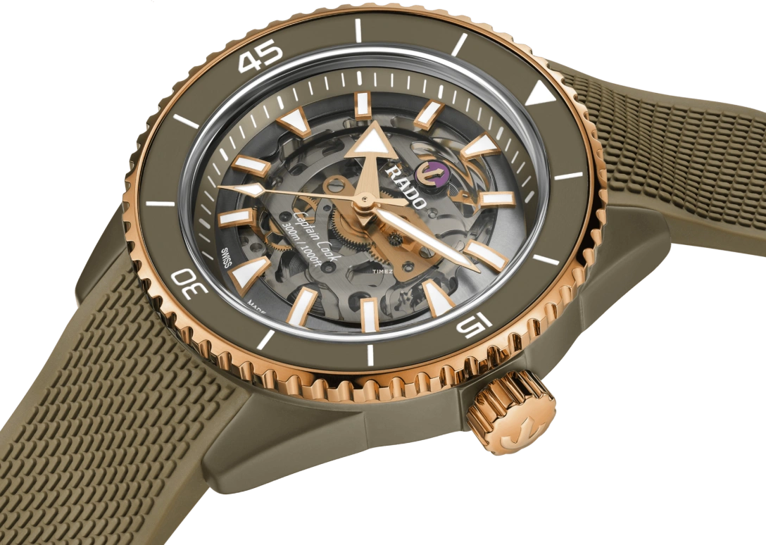 Rado,Captain Cook 43mm,43mm,Ceramic,Grey,Automatic,80hours,In-house Caliber,R32150168