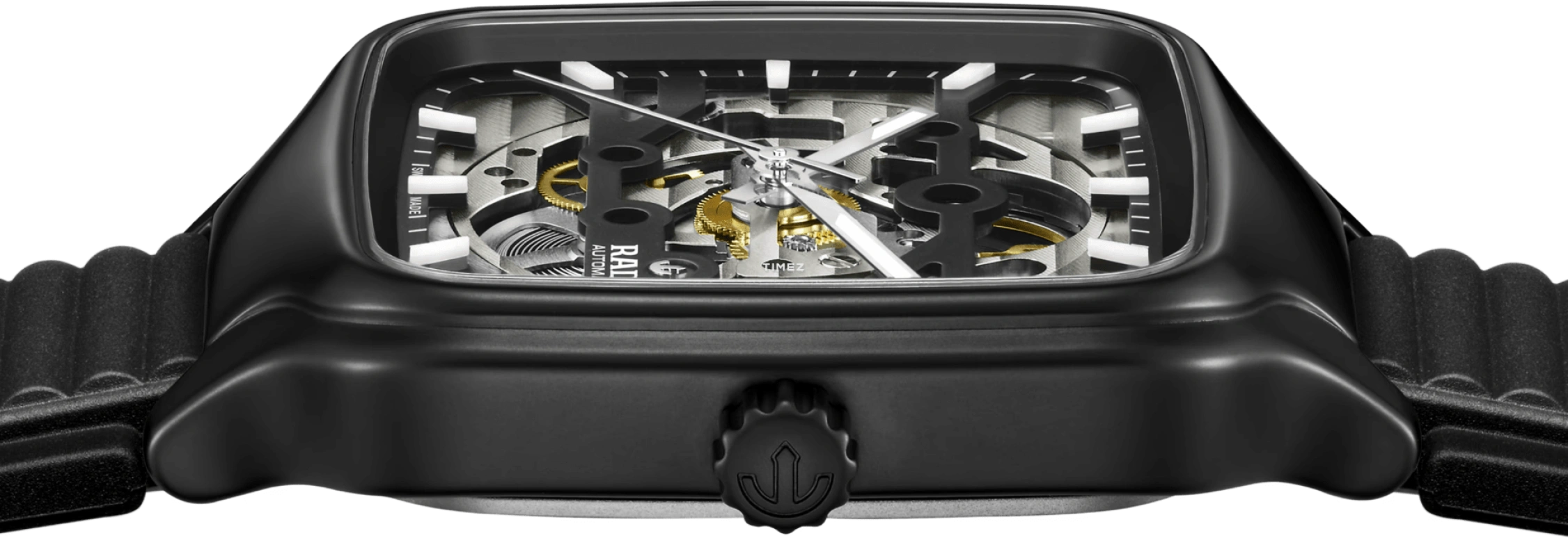 Rado,True Square 38mm,38mm,Ceramic,Black,Automatic,80hours,In-house Caliber,R27197169