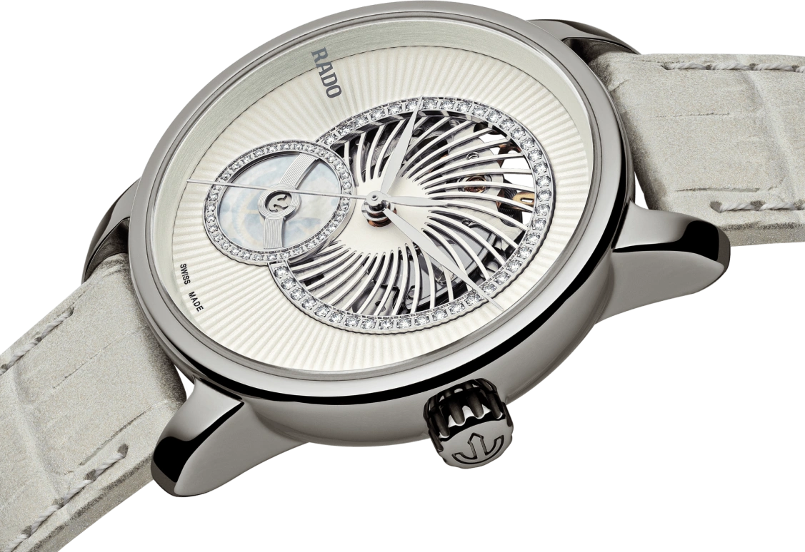 Rado,DiaMaster 35mm,35mm,Ceramic,White,Skeleton,Automatic,80hours,In-house Caliber,R14056935