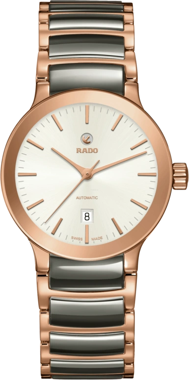 Rado,Centrix 28mm,28mm,Stainless Steel,Silver White,Automatic,Day,38hours,R30183022