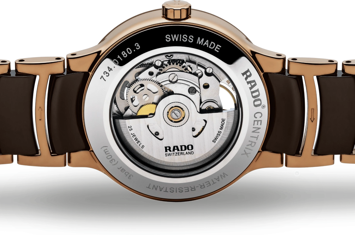 Rado,Centrix 38mm,38mm,Stainless Steel,Automatic,42hours,Sapphire,Crystal Glass,R30181312