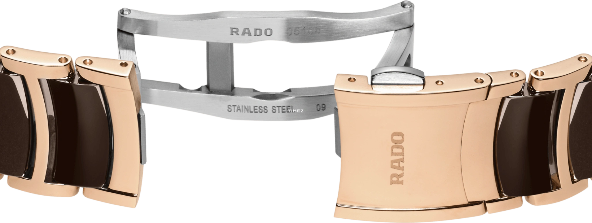 Rado,Centrix 35mm,35mm,Stainless Steel,Brown,Quartz,Day,In-house Caliber,R30038712