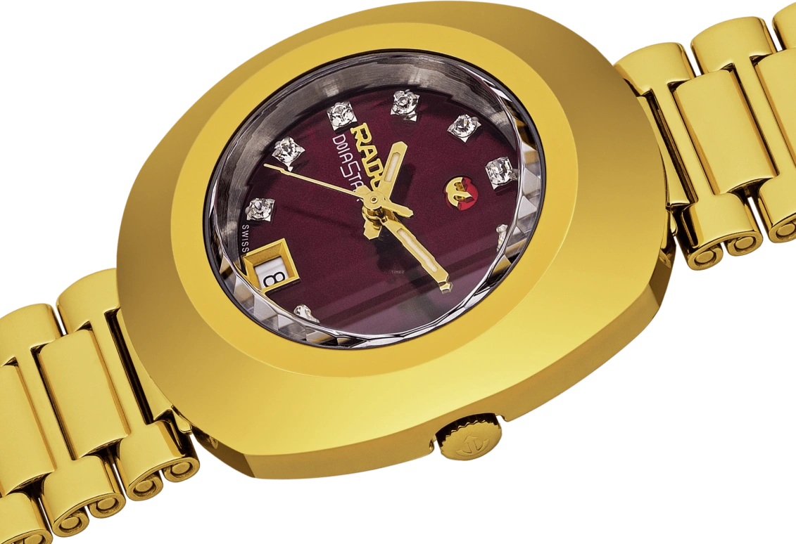 Rado,The Original 27.30mm,27.30mm,Stainless Steel,Purple,Automatic,Day,38hours,R12416573