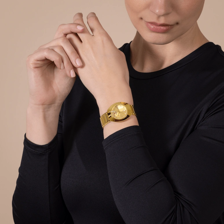 Rado,DiaStar Original 30mm,30mm,Stainless Steel,Gold,Automatic,Day,48hours,R12171713
