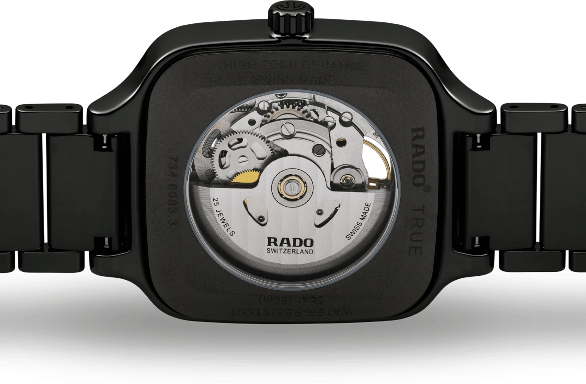 Rado,True Square 38x44.20mm,38x44.20mm,Ceramic,Skeleton,Automatic,80hours,In-house Caliber,R27086152