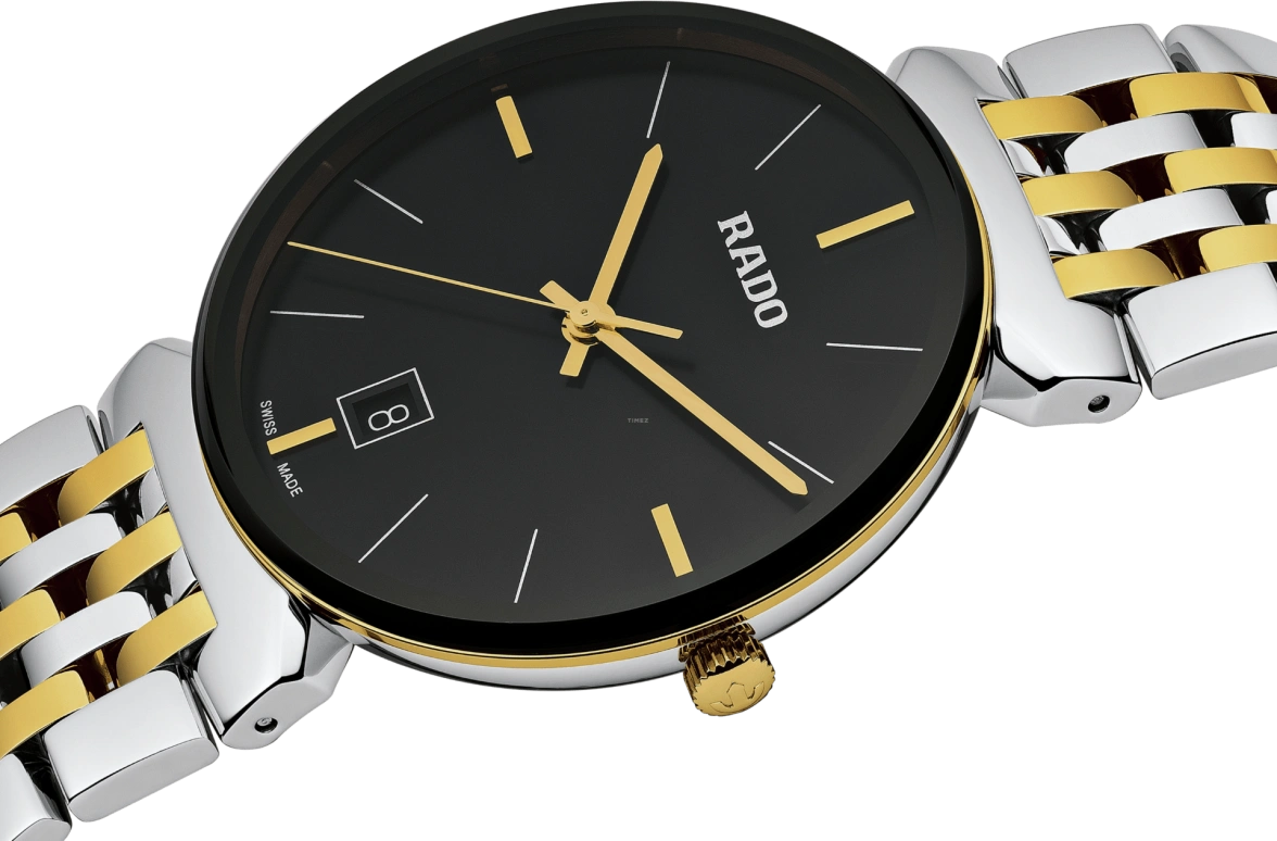 Rado,Florence 38mm,38mm,Stainless Steel,Black,Quartz,Day,In-house Caliber,R48912153