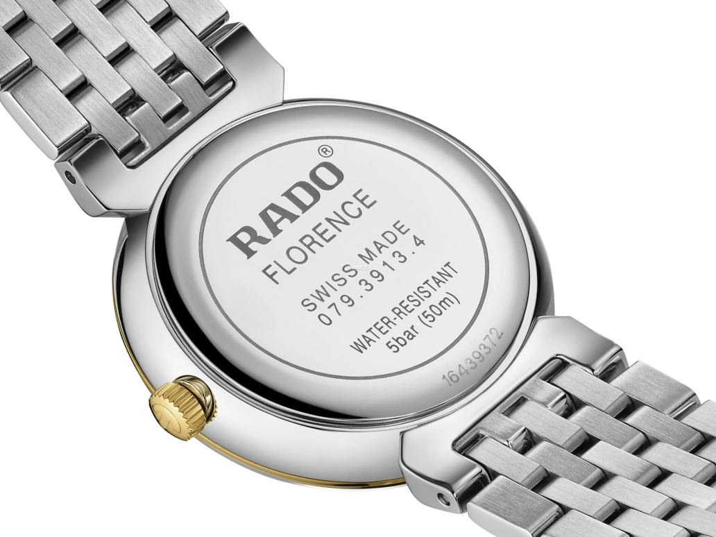 Rado,Florence 30mm,30mm,Stainless Steel,Black,Quartz,Day,In-house Caliber,R48913743