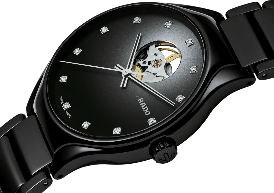 Rado,True Round 40mm,40mm,Ceramic,Black,Automatic,80hours,In-house Caliber,R27107732