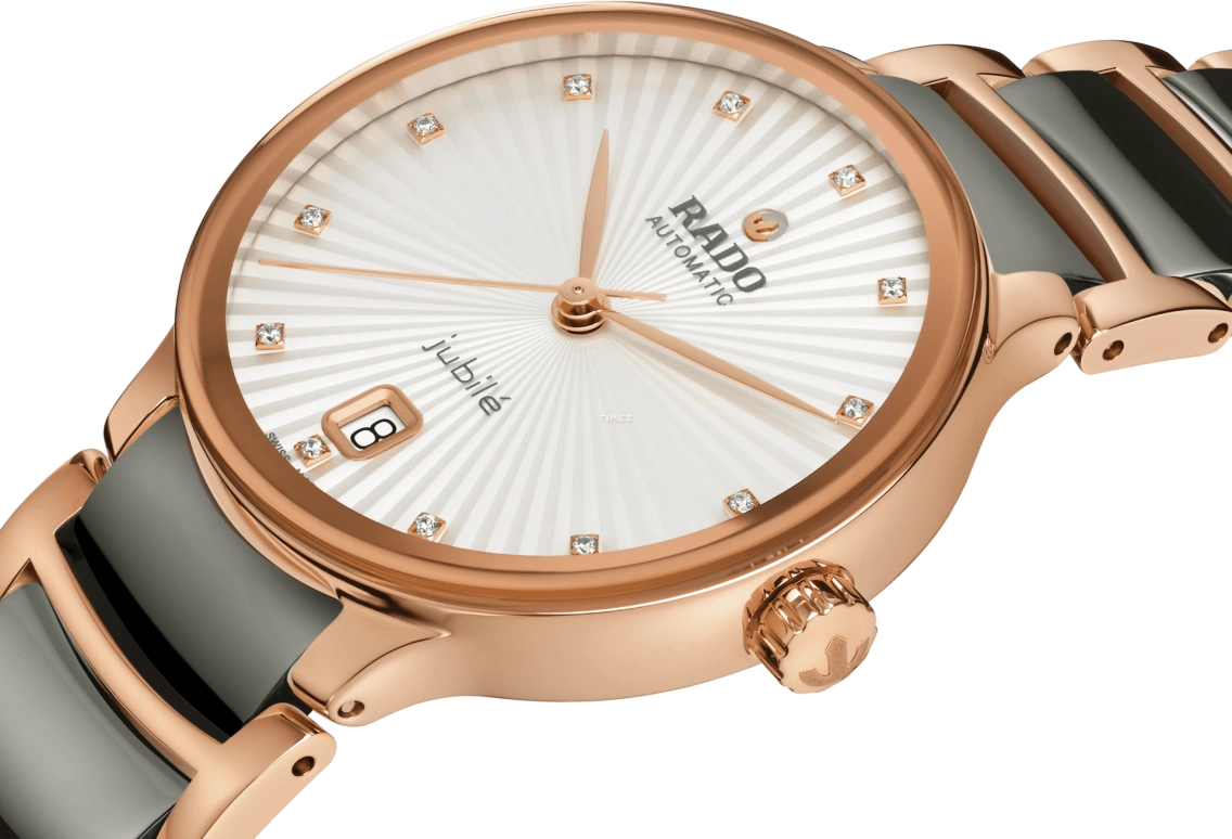 Rado,Centrix 35mm,35mm,Stainless Steel,Silver,Automatic,Day,In-house Caliber,R30037742