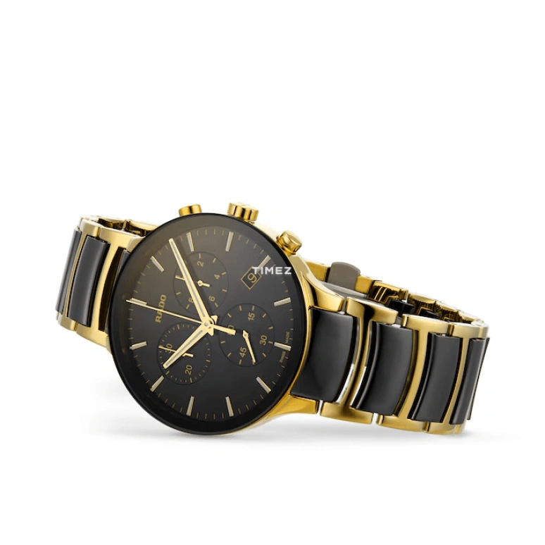 Rado,Centrix 40mm,40mm,Stainless Steel,Black,Quartz,Chronograph,Day,R30134162