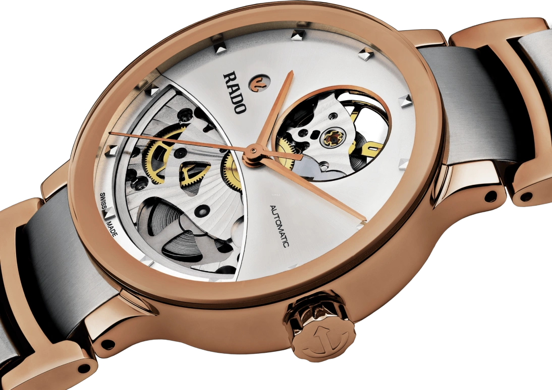 Rado,Centrix 33mm,33mm,Stainless Steel,Silver White,Skeleton,Automatic,80hours,In-house Caliber,R30248012