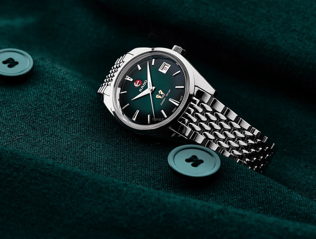 Rado,Tradition 37mm,37mm,Stainless Steel,Green,Automatic,Day,In-house Caliber,R33930313