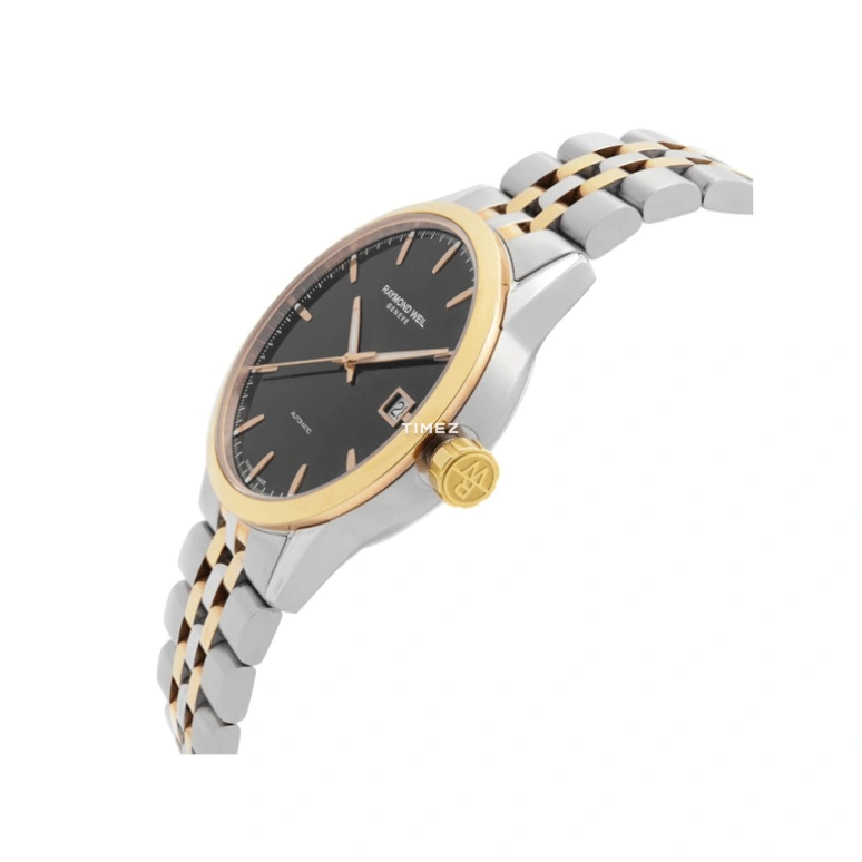 Raymond Weil,Men’s 42.50mm,42.50mm,Stainless Steel,Rose Gold,Black,Automatic,Day,Sapphire,Crystal Glass,2740,2740-SP5-20011