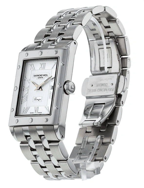 Raymond Weil,Men’s 43mm,43mm,Stainless Steel,Silver,Grey,Quartz,Day,Sapphire,Crystal Glass,5381,5381-ST-00658