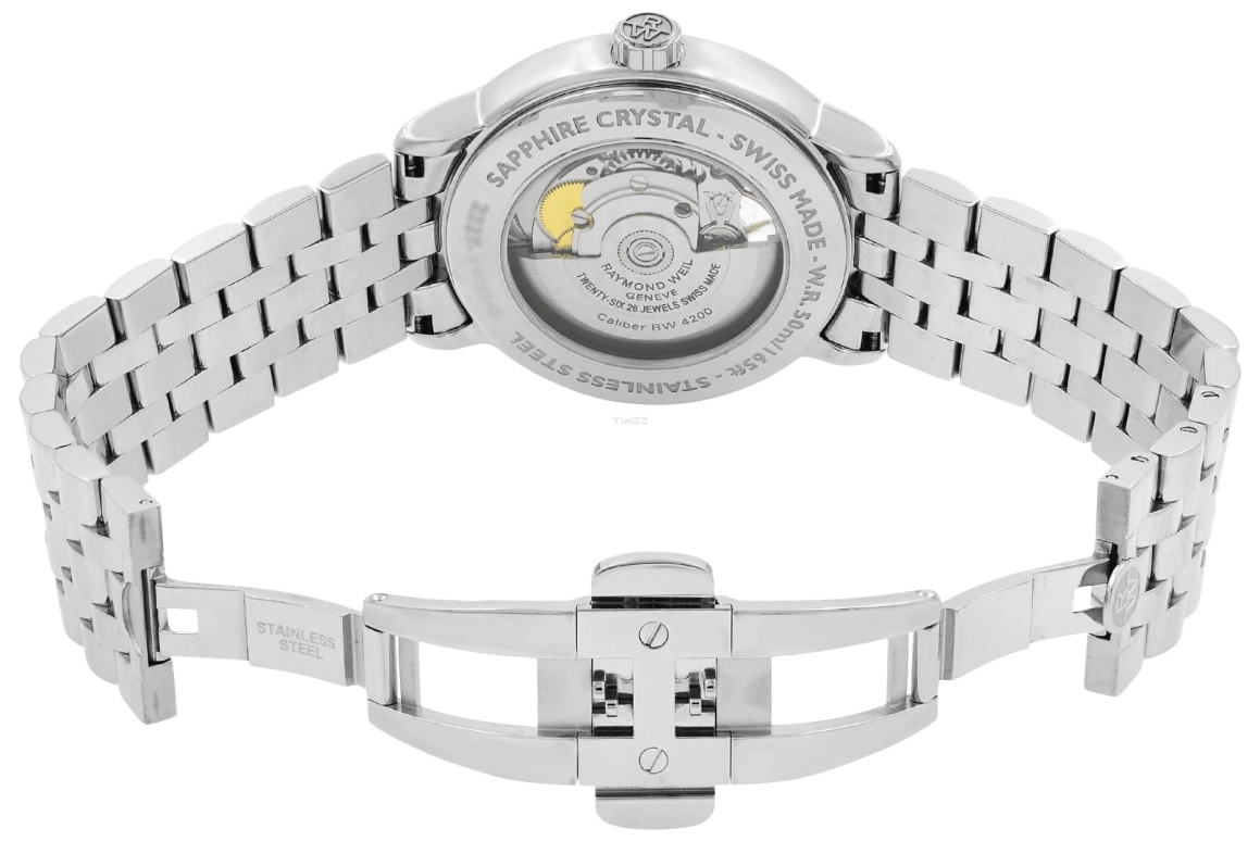 Raymond Weil,Men’s 39.50mm,39.50mm,Stainless Steel,Silver,Automatic,Sapphire,Crystal Glass,Round,2227,2227-ST-65001