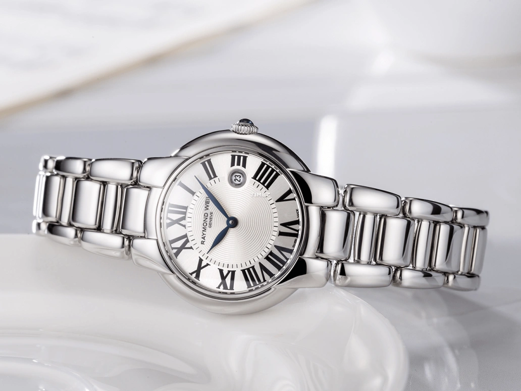 Raymond Weil,Women’s 29mm,29mm,Stainless Steel,Silver,Grey,Quartz,Day,Sapphire,Crystal Glass,5229,5229-ST-00659