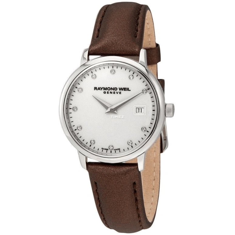 Raymond Weil,Women’s 29mm,29mm,Stainless Steel,White,Quartz,Day,Sapphire,Crystal Glass,5988,5988-STC-40081
