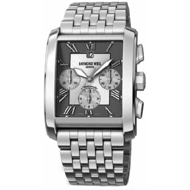 Raymond Weil,Men’s 50mm,50mm,Stainless Steel,Grey,Automatic,Chronograph,Day,4878,4878-ST-00668