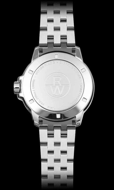 Raymond Weil,Men’s 41mm,41mm,Stainless Steel,Black,Quartz,Day,Sapphire,Crystal Glass,8160,8160-ST2-20001