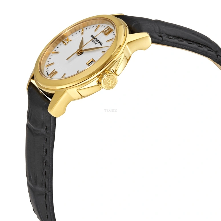 Raymond Weil,Women’s 27mm,27mm,Stainless Steel,White,Quartz,Day,Sapphire,Crystal Glass,5376,5376-P-00307