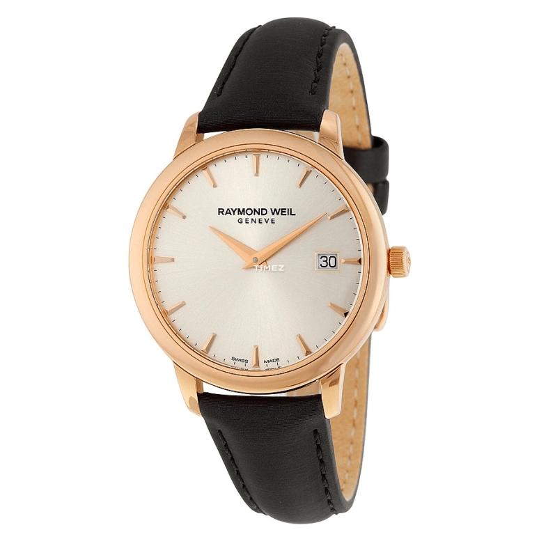 Raymond Weil,Women’s 34mm,34mm,Stainless Steel,Rose Gold,Silver,Quartz,Day,Sapphire,Crystal Glass,5388,5388-PC5-65001