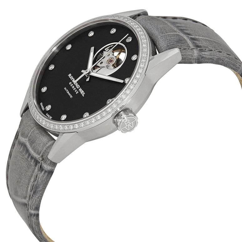 Raymond Weil,Women’s 38mm,38mm,Stainless Steel,Black,Automatic,Sapphire,Crystal Glass,Round,2750,2750-SLS-20081