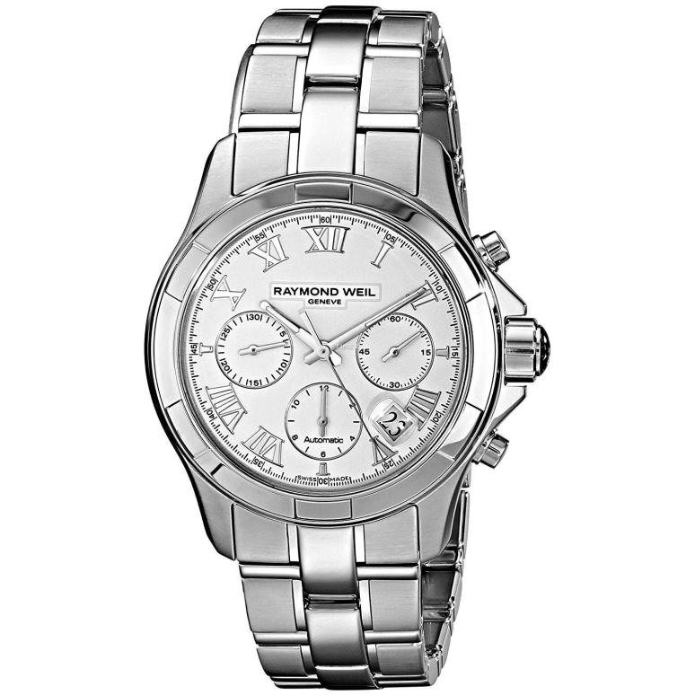 Raymond Weil,Men’s 41mm,41mm,Stainless Steel,Silver White,Automatic,Chronograph,Day,7260,7260-ST-00308