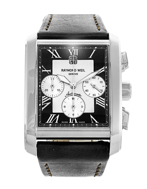 Raymond Weil,Men’s 50mm,50mm,Stainless Steel,Grey,Automatic,Chronograph,Day,4878,4878-STC-00268