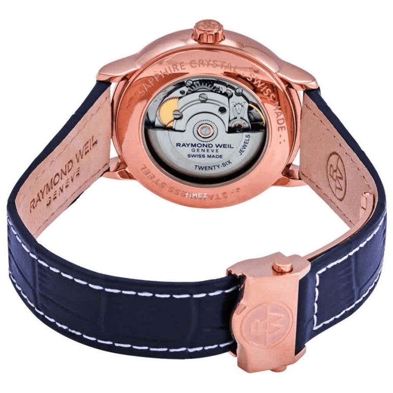 Raymond Weil,Men’s 40mm,40mm,Stainless Steel,Blue,Automatic,Moonphase,Day,2239,2239-PC5-00509