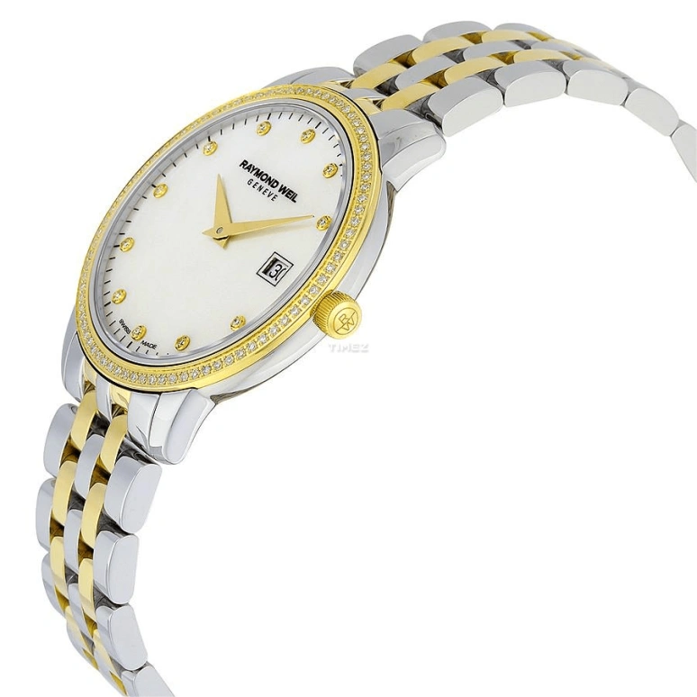 Raymond Weil,Women’s 34mm,34mm,Stainless Steel,Silver,Quartz,Day,Sapphire,Crystal Glass,5388,5388-SPS-97081