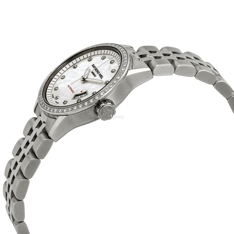 Raymond Weil,Women’s 29mm,29mm,Stainless Steel,Silver White,Automatic,Day,Sapphire,Crystal Glass,2430,2430-STS-97081